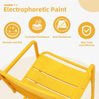 3 Piece Patio Set  2 Spring Metal Chairs, Table, Outdoor