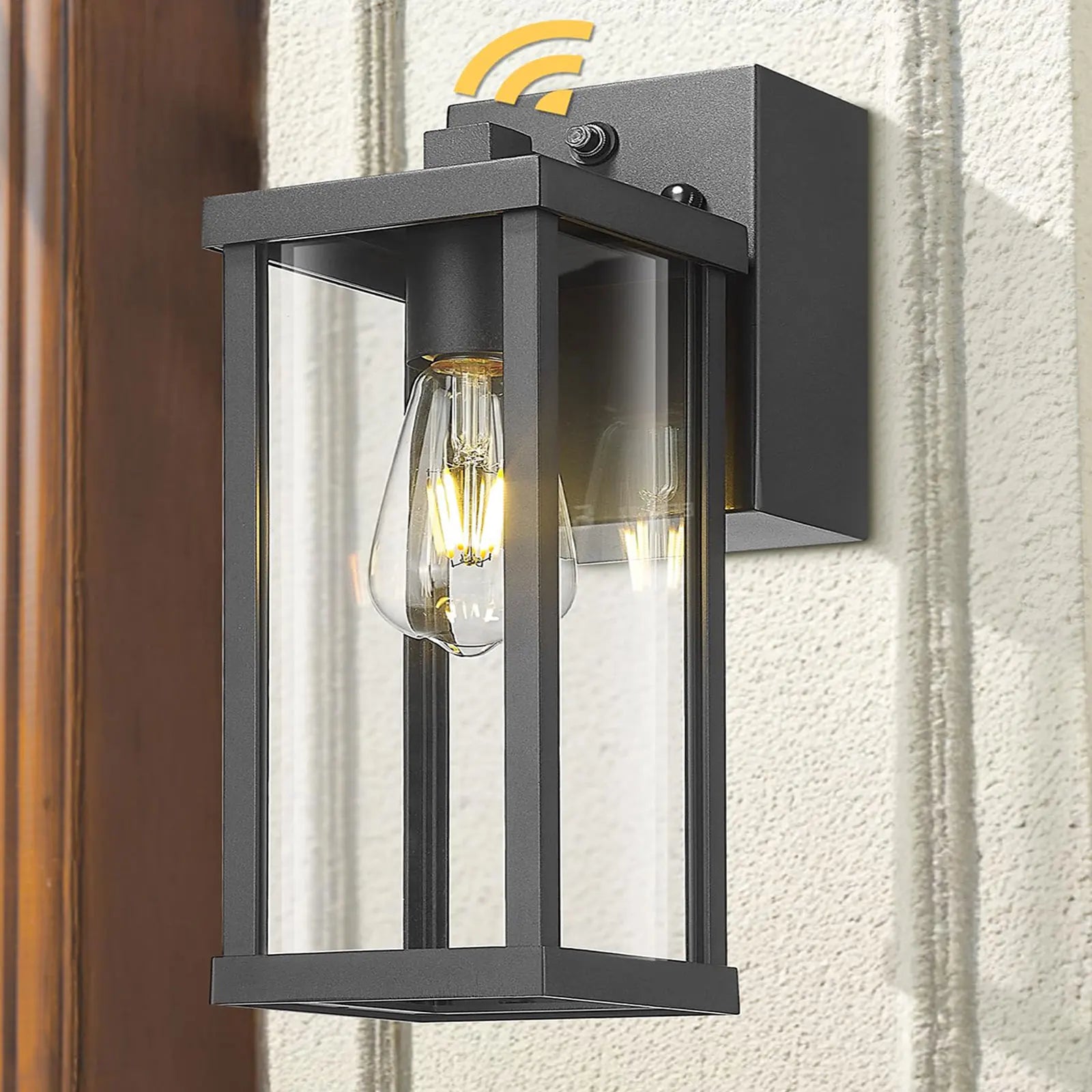 Porch Light With GFCI Outlet Dusk To Dawn Outdoor