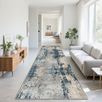VIKAMA Nordic Abstract Style Carpet Anti-Slip Corridor Passageway Long Strip Mat Living Room Floor Mat Home Decoration