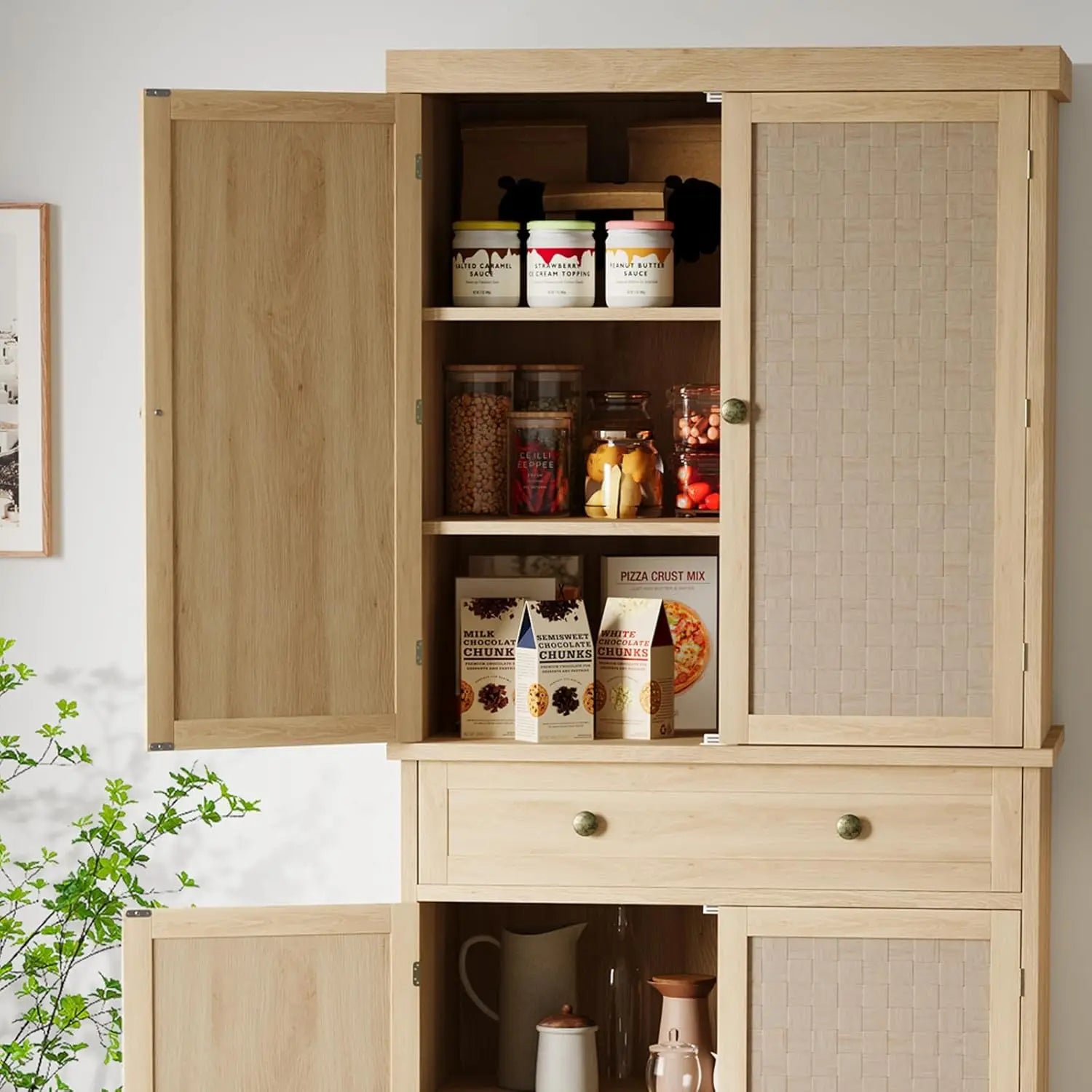72" Tall Kitchen Pantry Storage Cabinet