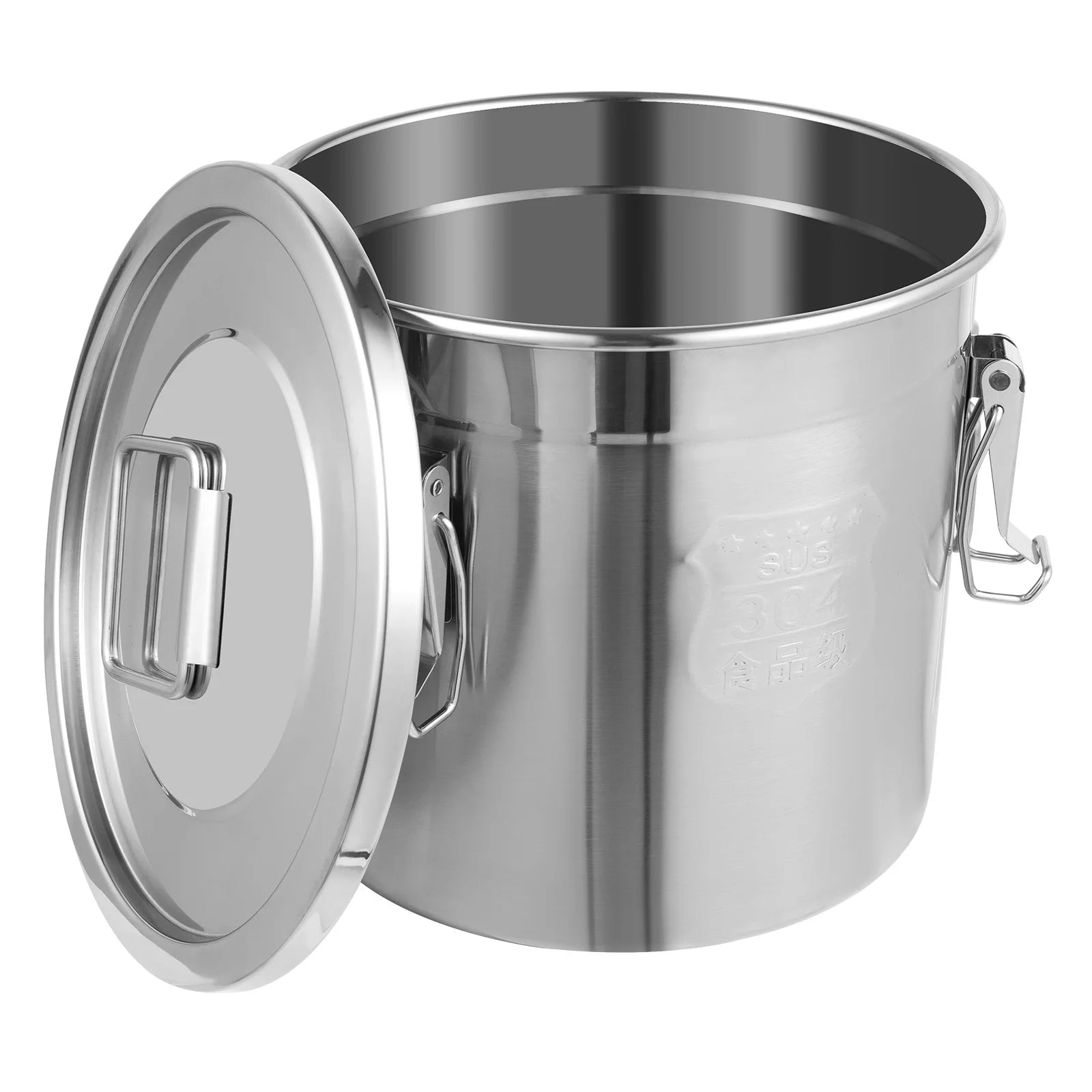 304 Stainless Steel Storage Bucket 33L/12L Airtight Canister