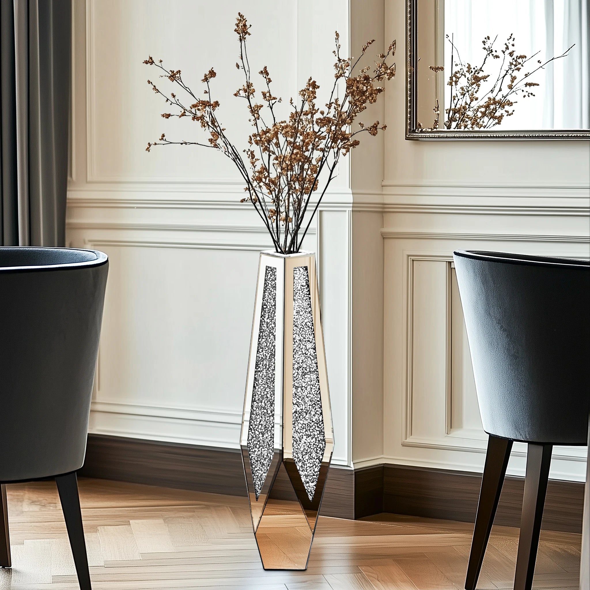 Tall Floor Mirror Vase
