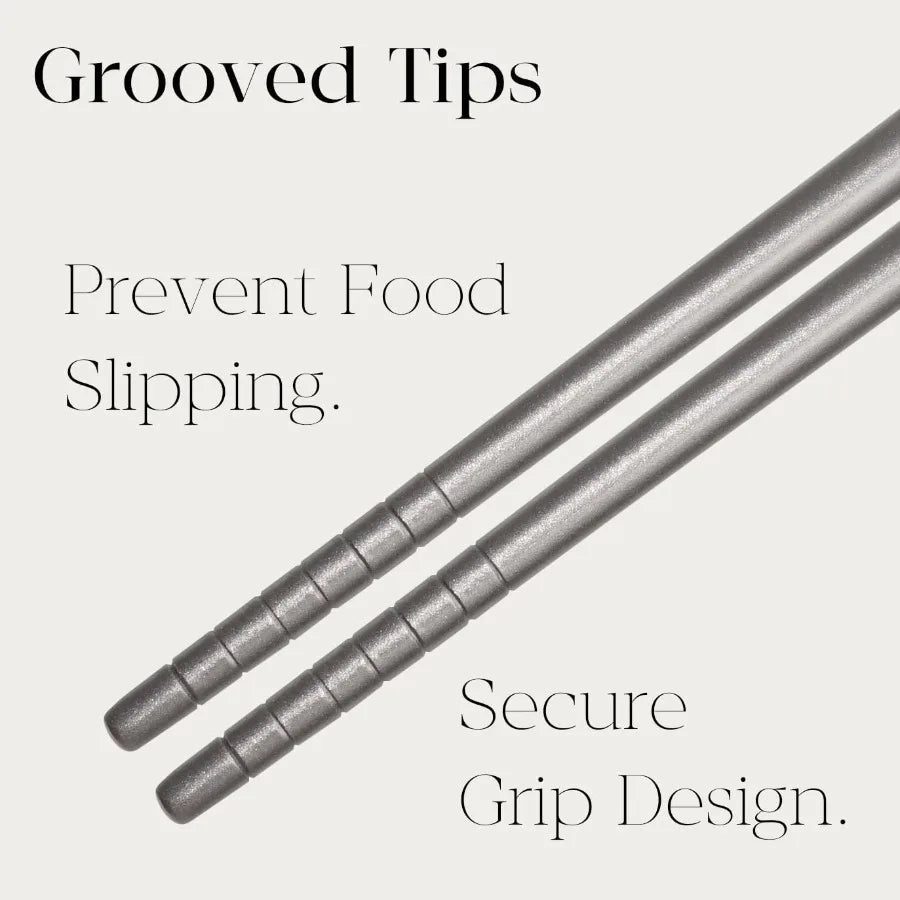 1 Pair Titanium Chopsticks Unbreakable Lightweight