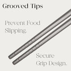 1 Pair Titanium Chopsticks Unbreakable Lightweight