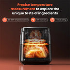 6 Quart Air Fryer Toaster Oven Combo 8 Presets