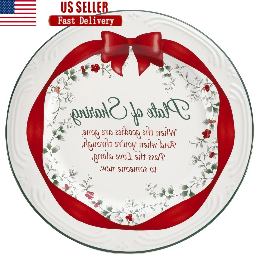 Winterberry Stoneware Sharing Plate 12in