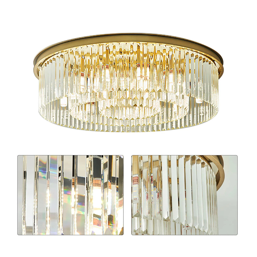 Modern Chandelier Crystal Light Fixture LED