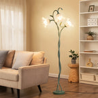 Modern Art Flower Floor Lamp, Flexible Arm