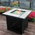 30" Propane Ceramic Tabletop, 50000 BTU Gas Firepit