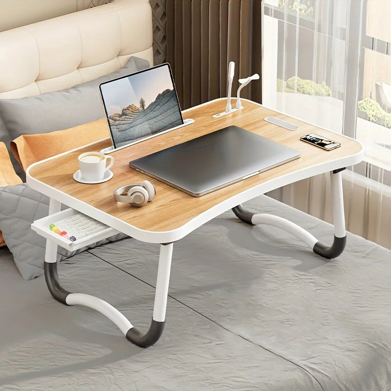 Laptop Desk With USB Light ,Fan, Cup Holder, Tablet Slot