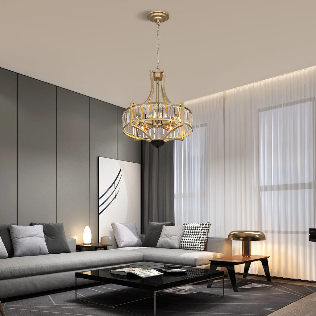 VETRULUS Luxury Crystal Pendant Ceiling Lamp