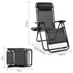Zero Gravity Set Of 2 Portable Recliner Cup Holder