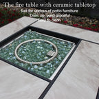 30" Propane Ceramic Tabletop, 50000 BTU Gas Firepit