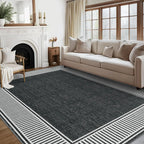 Living Room 9x12 Modern Bordered Accent Foldable