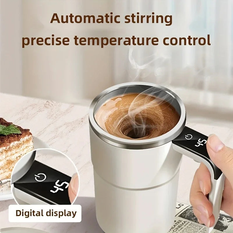 Smart mixing coffee cupUSB charging|magnetic mixing function