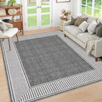 Living Room 9x12 Modern Bordered Accent Foldable