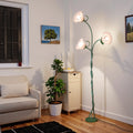 Retro 3-Head Flower Floor Lamp, Contains Bulbs
