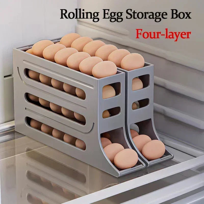 Refrigerator Egg Storage Box 4 Layers Automatic