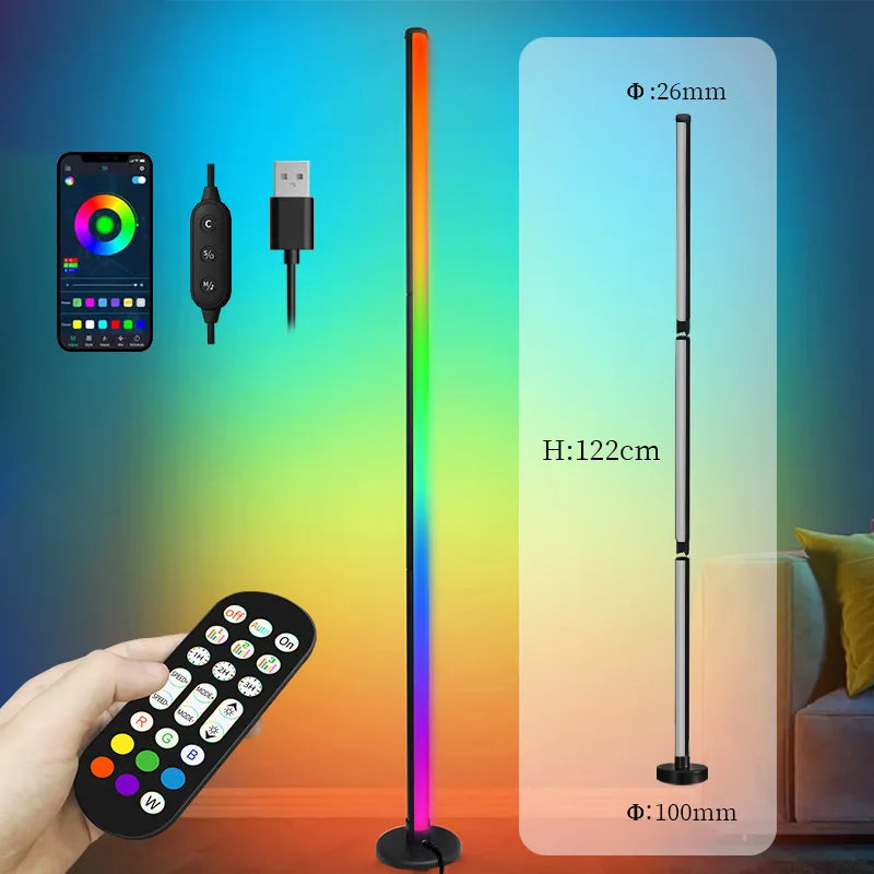 Led Floor Lamps Colorful Night Lights