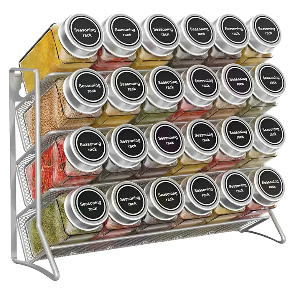 4 Tier Spice Jar Rack