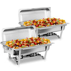 2/4/6 Pack 8QTChafing Dish Buffet Set Food Warmer Kit