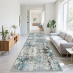 VIKAMA Nordic Abstract Style Carpet Anti-Slip Corridor Passageway Long Strip Mat Living Room Floor Mat Home Decoration