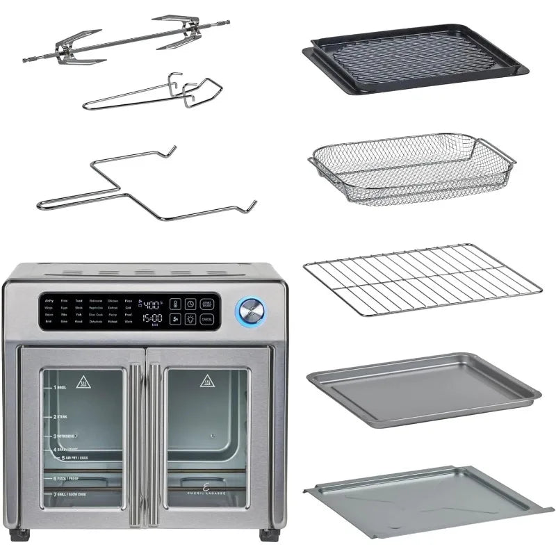 French Door Air Fryer Toaster Oven 24 Cooking Functions