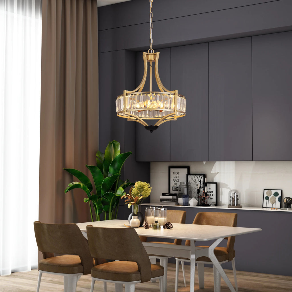 VETRULUS Luxury Crystal Pendant Ceiling Lamp