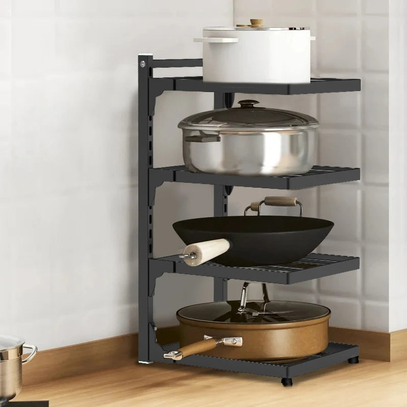 Kitchen Under-Sink Rack Multi-Layer Pot Rack