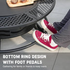 42 Inch Fire Pit 2 Cooking Grates, Wood Burning