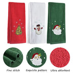 Xmas Tree/Snowman/Santa Claus Embroidery Bath Towel