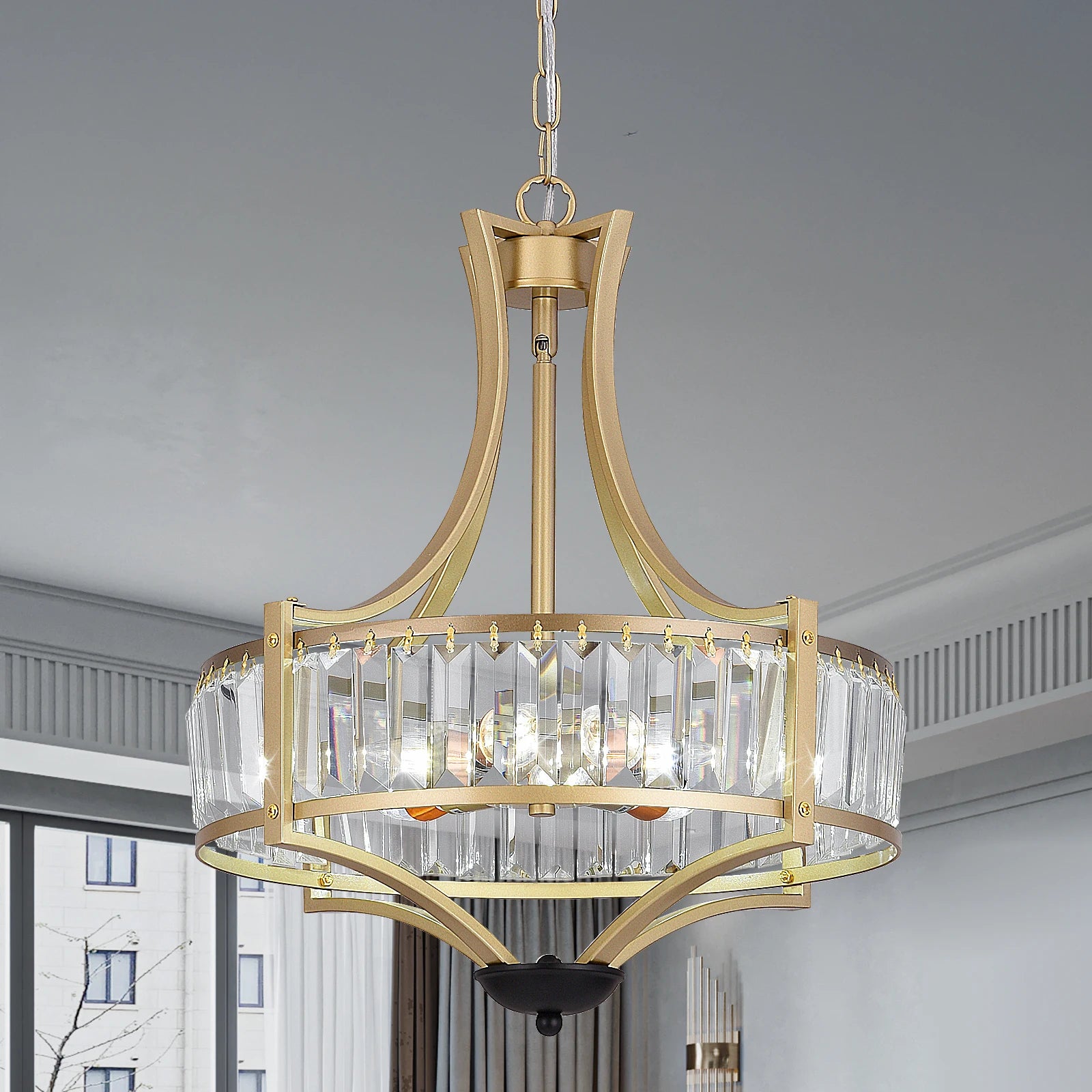 VETRULUS Luxury Crystal Pendant Ceiling Lamp