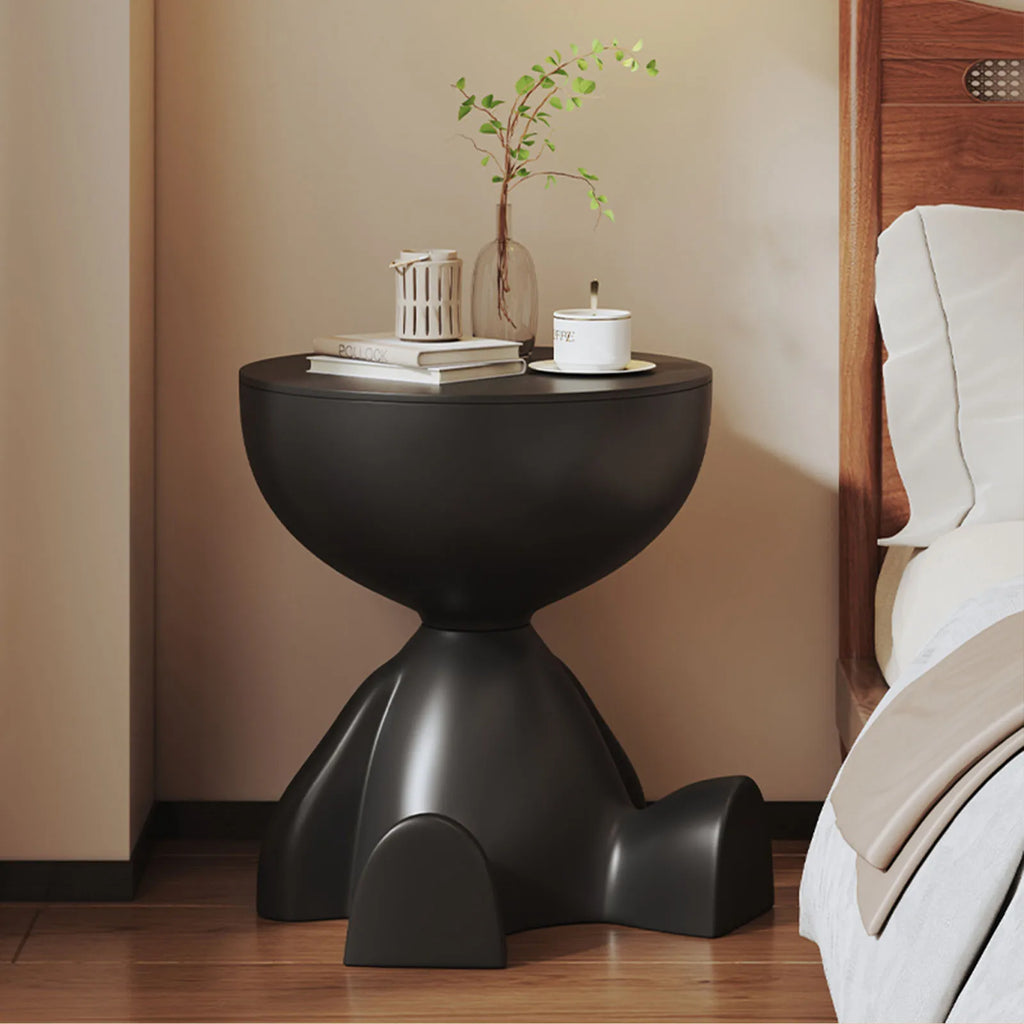 Coffee Table,1pc Modern Round Matte Finish Side Table