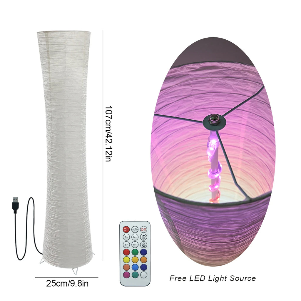 Paper Lamp, Color-Changing LED Smart Lamp