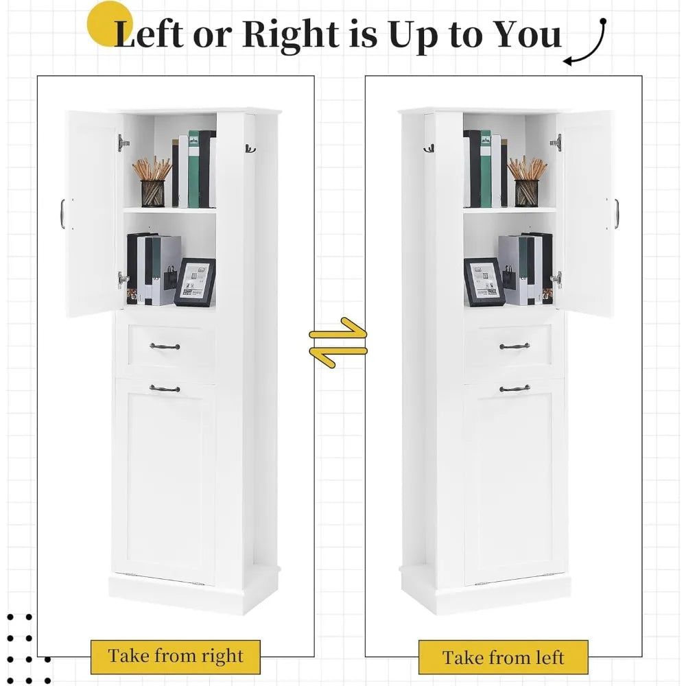 Tall Laundry Cabinet With Tilt Out Laundry Hamper