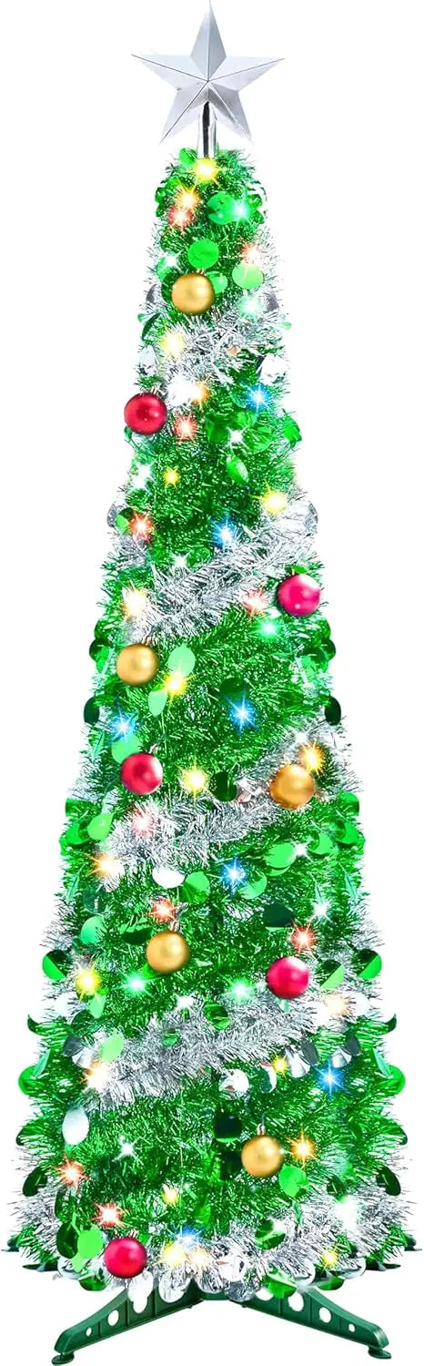 5 FT Pop Up Christmas Tree With Lights