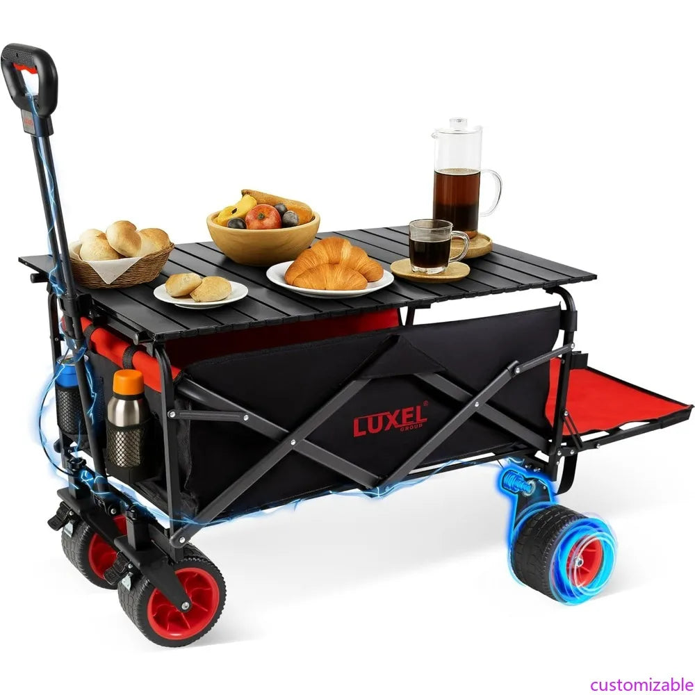 100W Electric Foldable Wagon With Collapsible Design