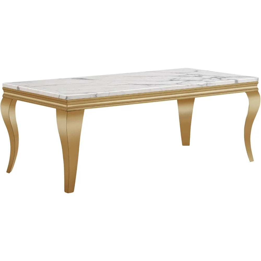 3 P Faux Marble Coffee Table With 2 Side Tables