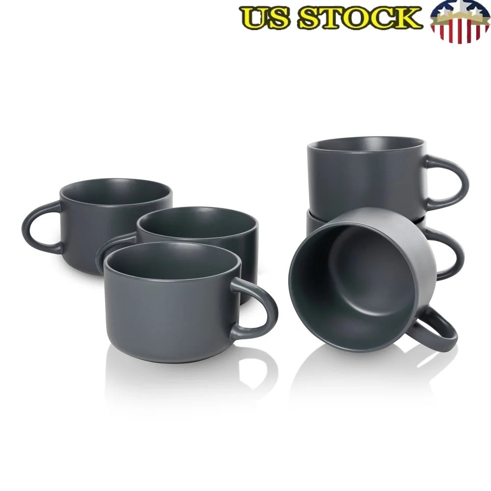 22oz Mug Set Of 6 Dishwasher Safe Microwave Safe