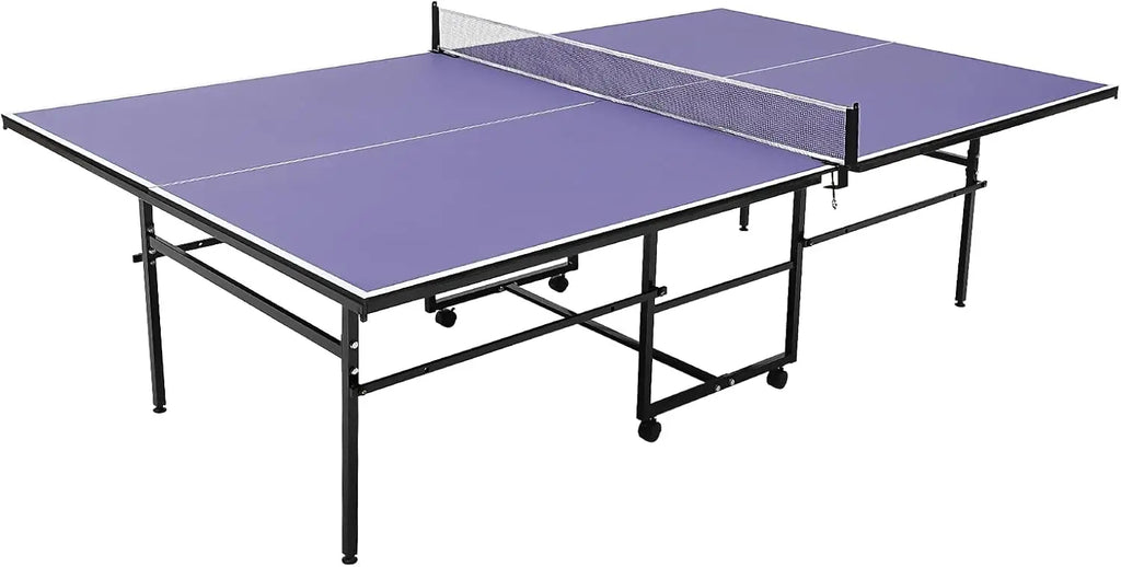Tennis 9 ft portable Ping Pong Table  2 Tennis Paddles, 3 Balls