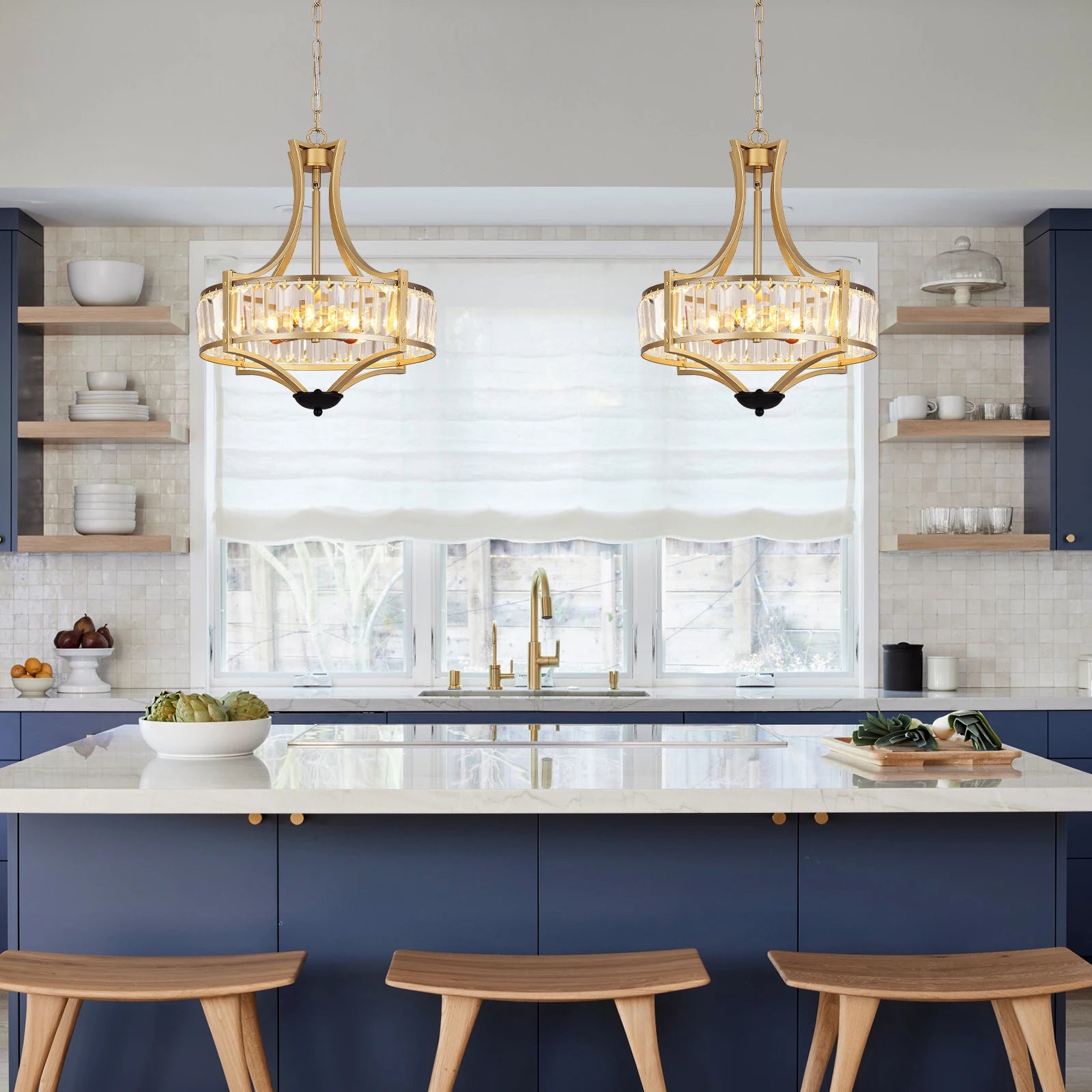 VETRULUS Luxury Crystal Pendant Ceiling Lamp