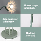 Retro 3-Head Flower Floor Lamp, Contains Bulbs