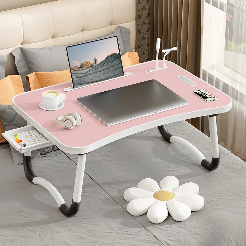 Laptop Desk With USB Light ,Fan, Cup Holder, Tablet Slot