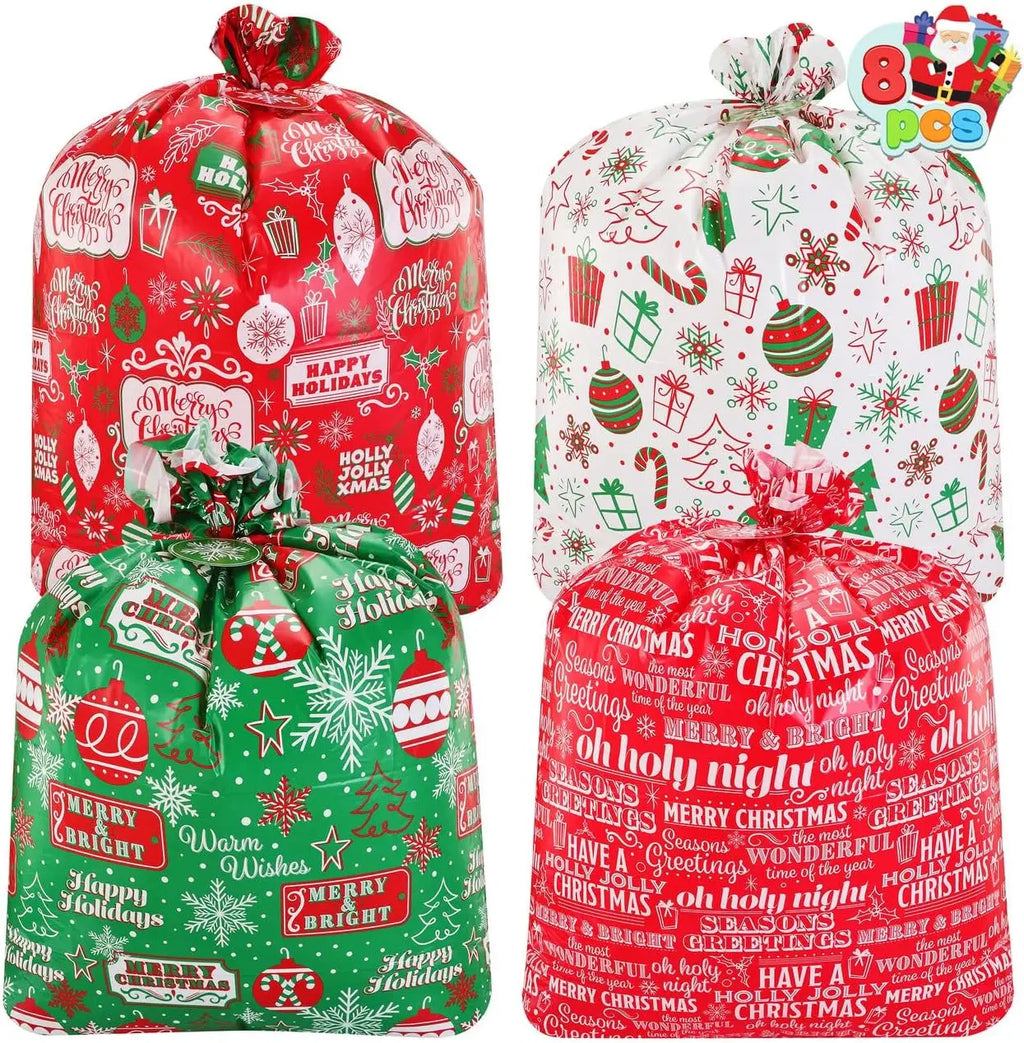 8 Jumbo Goody Gift Bag 44” X 36” With Gift Tags