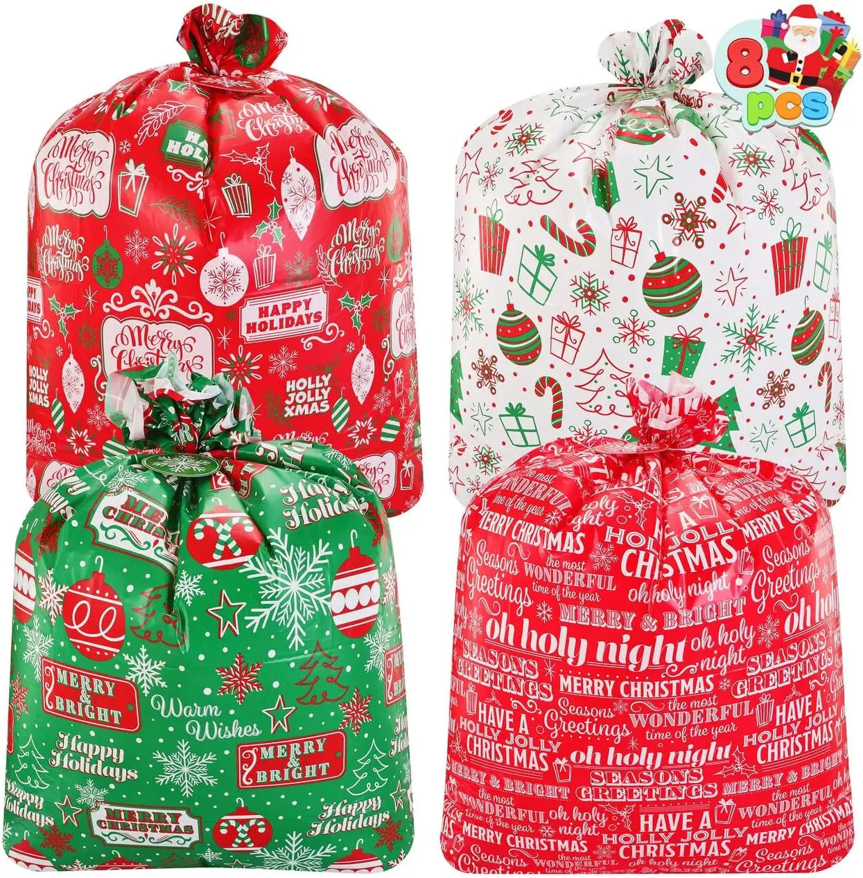 8 Jumbo Goody Gift Bag 44” X 36” With Gift Tags