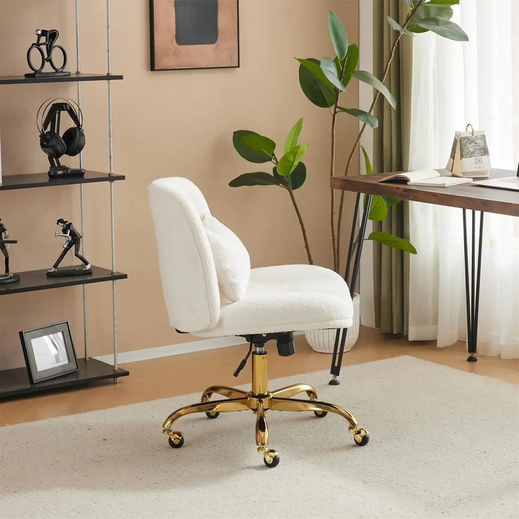 Ergonomic Desk Chair  Pillow,Base,Dual-Use With/No Wheels