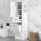 Tall Laundry Cabinet With Tilt Out Laundry Hamper