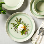 16 Piece Glaze Stoneware Dinnerware Set