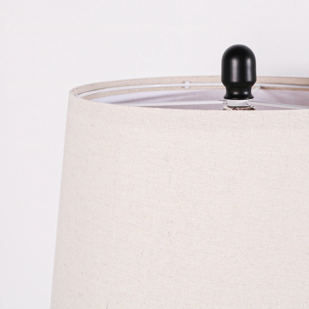 2 Pack 25-Inch Carved Geometric Ceramic Lamps