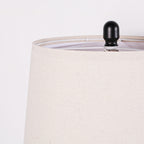 2 Pack 25-Inch Carved Geometric Ceramic Lamps